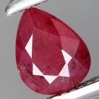 Madagascar Gemstone 0.37ct t.w 5x4mm Pear Natural Heated Pinkish Red Sapphire