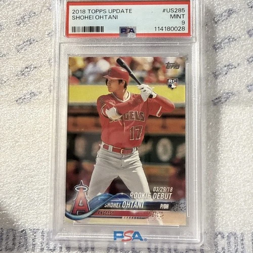 2018 Topps Update Series - Shohei Ohtani #US285 Rookie Card PSA 9 Angels ROTY