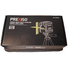 PREXISO Laser Level with Tripod, 100Ft Self Leveling Cross Line Laser