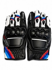 Bmw Motorrad Motorcycle Leather Racing Gloves Black White Medium M New Bmw Motorrad Motorcycle Leather Racing Gloves Black White Medium M New