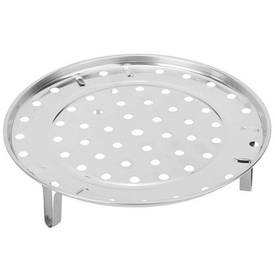 Stainless Steel Round Steaming Rack, Steamer Basket for Canning, Stock Silver 