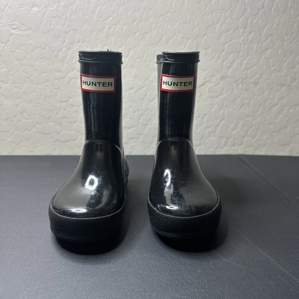 Hunter до размера 5 оригинальный глянцевый дождя ботинки унисекс детей ясельного возраста - Изображение 2 из 4