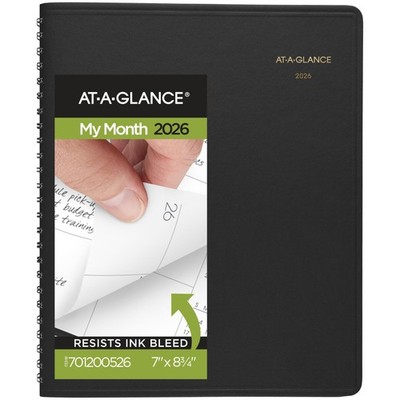 AT-A-GLANCE 2025 Planner, Monthly, 8'' x 12'', Large, DayMinder, Black