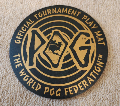 POG - WORLD POG FEDERATION - Vintage 90s POG - OFFICAL TURNIER PLAYMAT