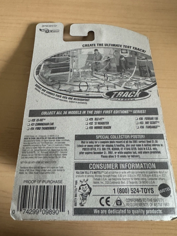 Hot Wheels Morris Wagon 2001 First Editions 35/36 Collector 047 S48 - Image 2 of 2