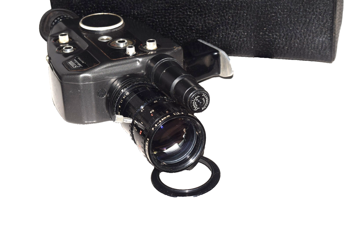 Beaulieu S2008 Super8MM camera with P. Angenieux 8-64mm 1.9 Lens