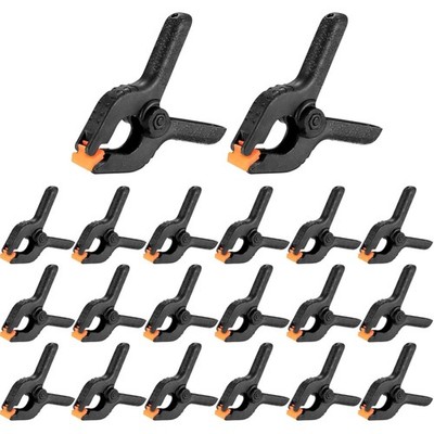 Pack of 20 Spring Clamps, 2 Inch High Performance Nylon Spring Clamps, One-Ha...