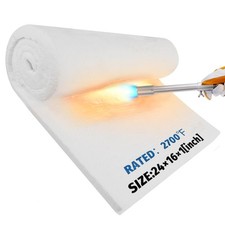 24"x16"x1" Ceramic Fiber Insulation Blanket, Fireproof  Heat Resistant Up to...