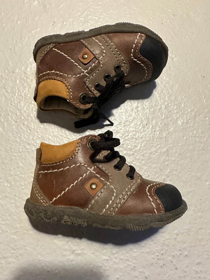 Primigi Niño UE 20 (5) Cuero Niño Zapatos Marrón Foto 2 de 4