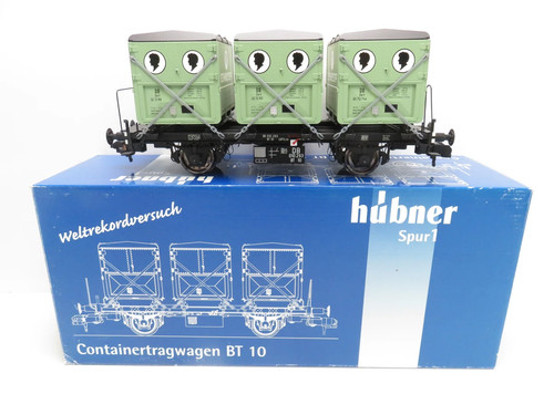 (1HOL261) Hübner 20231 Behältertragwagen BT 10 "Schwarzkopf", 1 DC, OVP | Zustand: Gebraucht