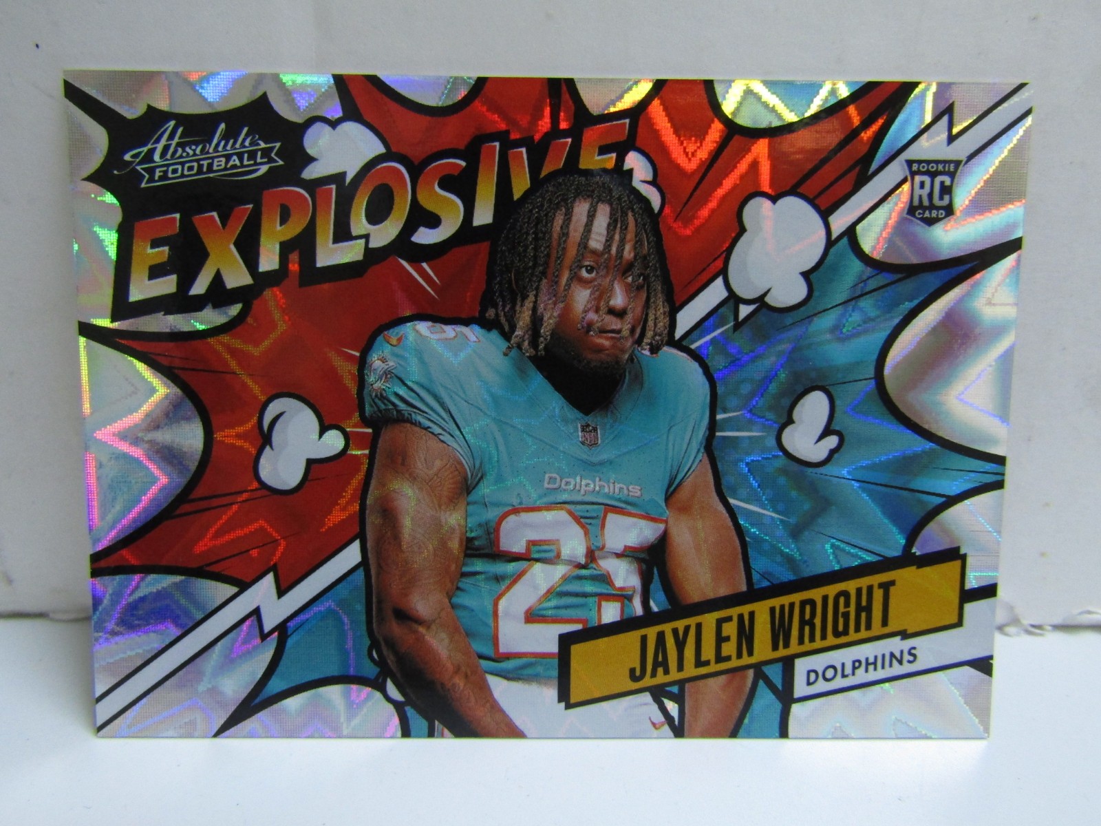 2024 Panini Absolute Jaylen Wright Explosive RC Dolphins