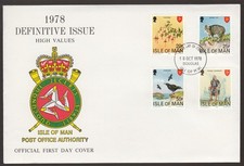 Isle of Man 1978 FDC High Value Definitive Issue