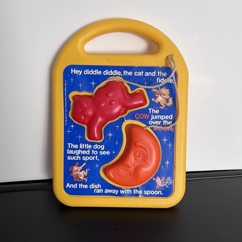Vintage 1988 Tupperware Tuppertoys Rhyme-Time Puzzle Hey Diddle Diddle Cow Moon