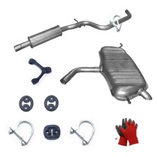 Auspuff Schalldämpfer MSD+ ESD + KIT für VW Golf  5 1K1 1390ccm