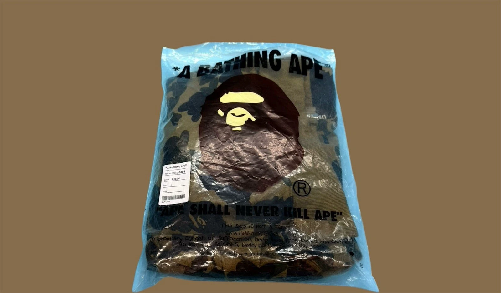 A BATHING APE (BAPE) Felpa con cappuccio e zip intera Bape 1st Camo Shark (TG. LARGE)