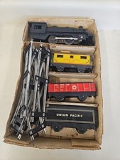 Vintage Union Pacific Mechanical Train Set by MARX. Not Tested. O Scale MT8