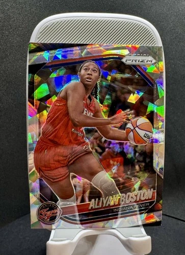 2025 Panini Prizm WNBA #75 Aliyah Boston Ice Prizms - Indiana Fever