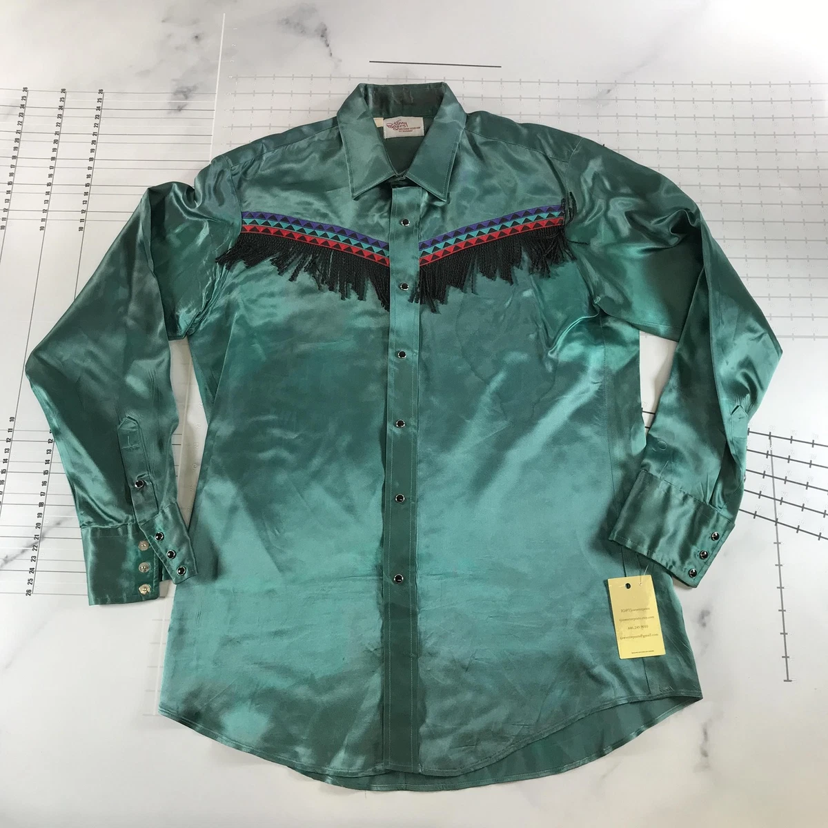 vintage satin western shirt products for sale | eBay
