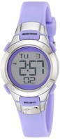 Digitaluhr Armitron Sport 45/7012 Damen Chronograph Lila Resin Armband