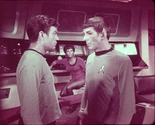 Star Trek TOS 35mm Film Clip The Menagerie SPOCK MCCOY UHURA on Bridge 1.11.38