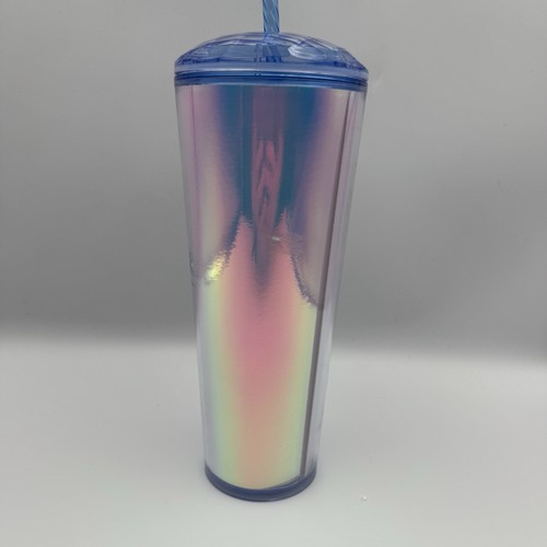 Starbucks Iridescent Hologram Dome Venti Cold Cup New 2023 - Picture 3 of 9
