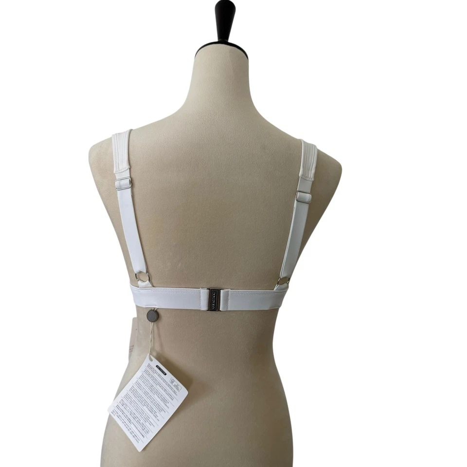 Top de natación Zimmermann Separates blanco talla 8/10 A/B sujetador ancho unido nuevo con etiquetas Foto 4 de 4