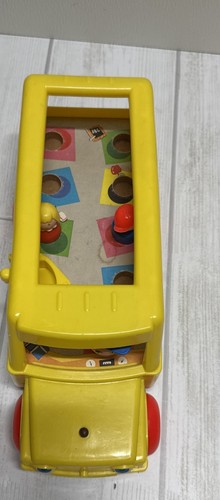 Vintage Fisher Price Little People #192 Schulbus mit beweglichen Augen und Fahrer - Bild 3 von 11