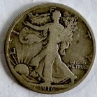 C163. 1916 90% Silver Walking Liberty Half Dollar