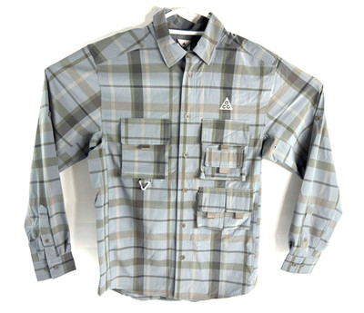Nike ACG Dri-FIT UV Devastation Trail Shirt Smoke Grey Men`s Size S DO9325-084