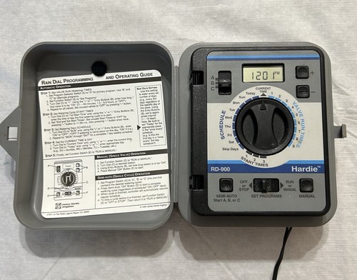 Irritrol Rain Dial RD900 Hardie Irrigation Timer System Controller Tested