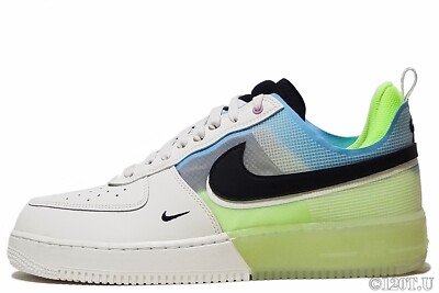 Nike Air Force 1 React Sail | Barely Volt | Ghost Green Black DM0573-101 Size 9 Nike Air Force 1 Low React Sail/Barely Volt/Ghost Green  main image 2
