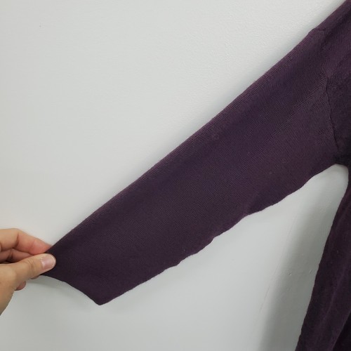 J. Jill Merino Wool Tunic Sweater Purple Womens M Tall Soft Washable Pullover - Picture 5 of 11