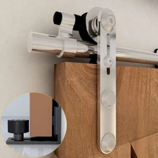 Stainless Steel 4-16FT Sliding Barn Door Hardware Closet Track Kit Single/Double