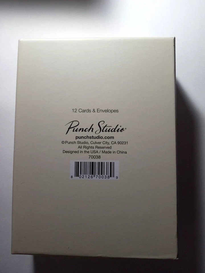 Punch Studio Thank You cards - box of 12  - inv#04 - Image 2 of 3