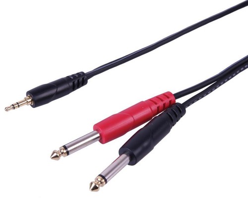 DeleyCON 2x 6,3mm Jack Audio Stereo Adapter Splitter 1x 6,3mm Jack Plug - Foto 7