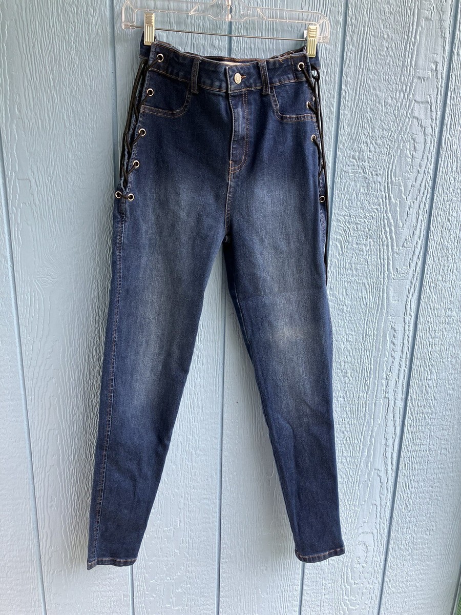 La Bijou Jeans Lace Up Medium But Looks Much Pls See 