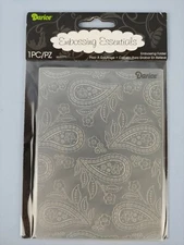 Darice Embossing Essentials Folder 1218-30 Paisley Background Craft Scrapbooking