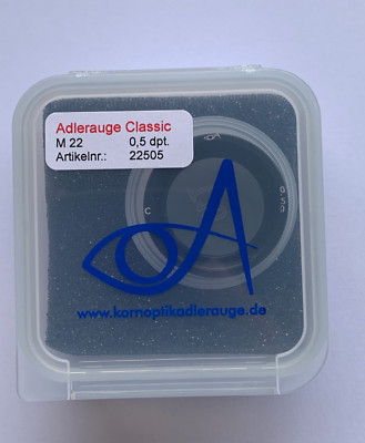 Adlerauge Classic M22 0,5 dpt. schwarz Kornoptik - Neu -