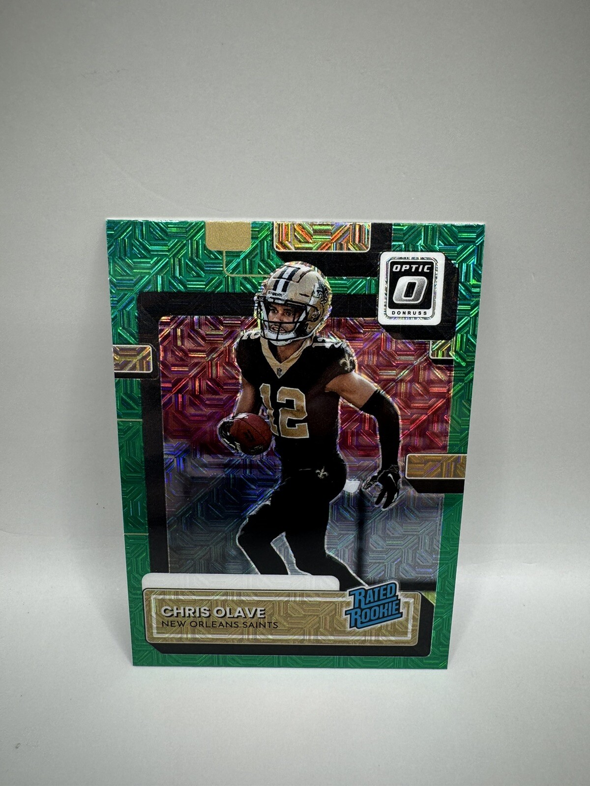 2022 Donruss Optic Rated Rookies Preview Green Mojo #309 Chris Olave RR
