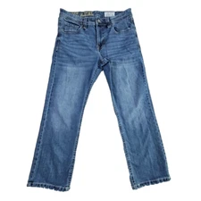 TK Axel Jeans Men's W32 x L30 Mediterranean Boot Cut Flap Pockets S# AXM80074