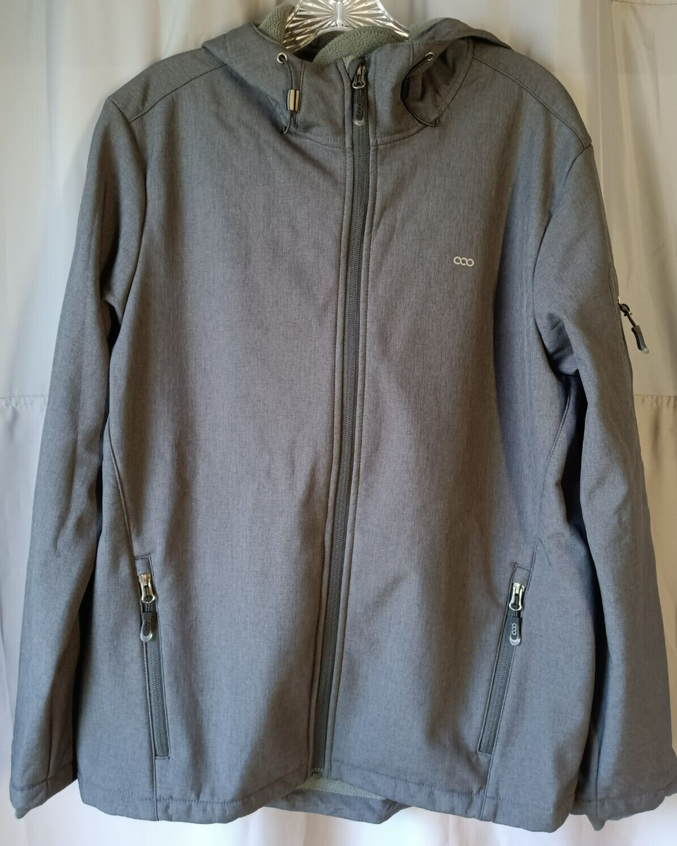 33,000ft Softshell Jacket Fleece Lined Hooded Waterproof Black Women's Med