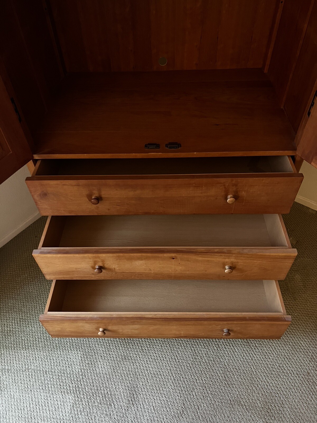 Armoire Wardrobe Solid Cherry. Vermont Furniture Designs Room and