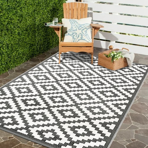 Patio Mat Rug Large Plastic Indoor Outdoor Garden Waterproof