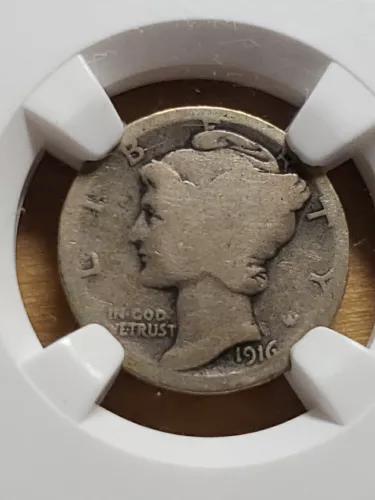 1916-D Mercury Dime NGC AG3... Key Date! 