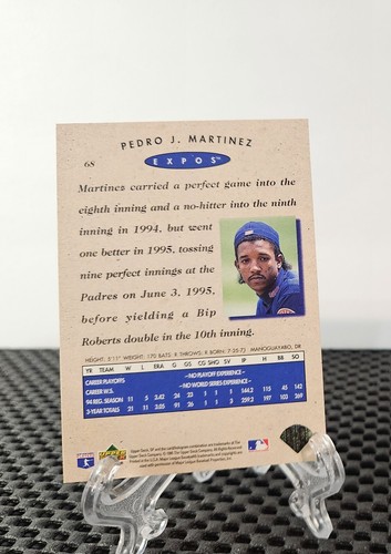 1995 SP Championship Series Pedro Martinez #68 HOF - Picture 2 of 2