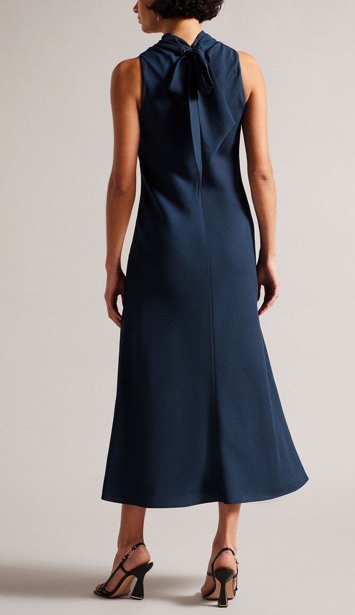 Ted Baker London Eleanar Cowl Neck Midi Slip Dress Sz 0 NWT