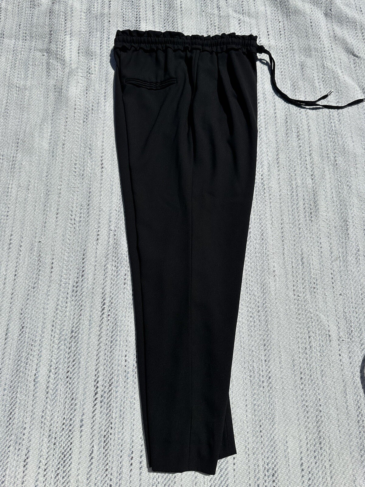Zara Basic Pants Extra Small Black Straight Draws… - image 4