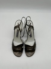 Damen - Pumps - High Heels - Abs: 9,5cm - Bruno Manetti - 38 -Gl.Leder - D.Braun