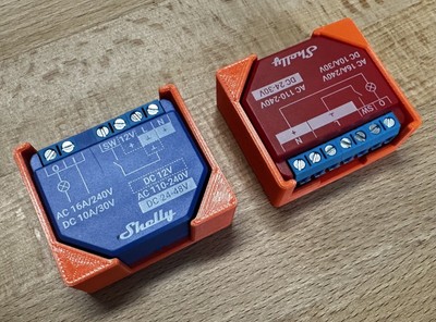 Halterungen für Shelly 1 Plus 1 PM Plus verschiende Ausführungen