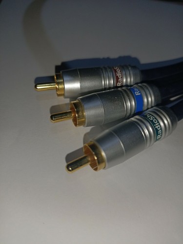 Component RCA Video Audio Radio Shack 1.8 metres Bonus 3 Way Adaptor - Picture 6 of 10